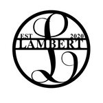 lambert est 2020/monogram sign/BLACK