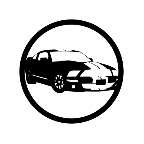 2007 mustang shelby/car sign/BLACK