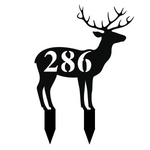 286/deer yard sign/BLACK