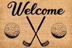 welcome/golf doormat