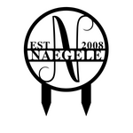 naegele est 2008/monogram yard sign/BLACK