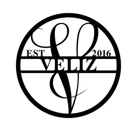 veliz est 2016/monogram sign/BLACK