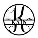 kain est 2023/monogram sign/BLACK
