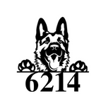 6214/german shepherd sign/BLACK
