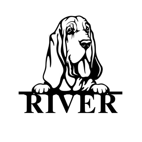 river/bloodhound sign/BLACK