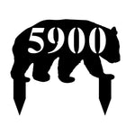 5900/bear yard sign/BLACK