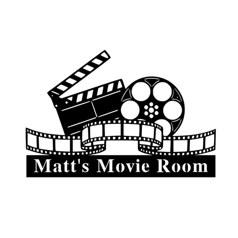 matt's movie room/custom sign/BLACK