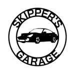 skipper's garage/2004 porsche 911 sign/BLACK