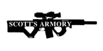 scott's armory/gun sign/BLACK