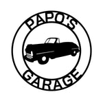papo's garage/ford protouring tucci rod sign/BLACK