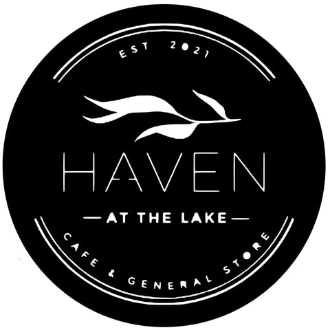 haven at the lake/custom sign/BLACK