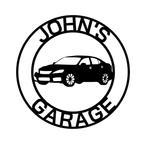 john's garage/lexus isf sign/BLACK