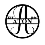 aton est 1986/monogram sign/BLACK