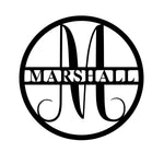 marshall/monogram sign/BLACK