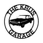 the krus garage/1964 rambler sign/BLACK