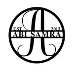 abi samra est 2013/monogram sign/BLACK