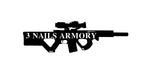 3 nails armory/gun sign/BLACK