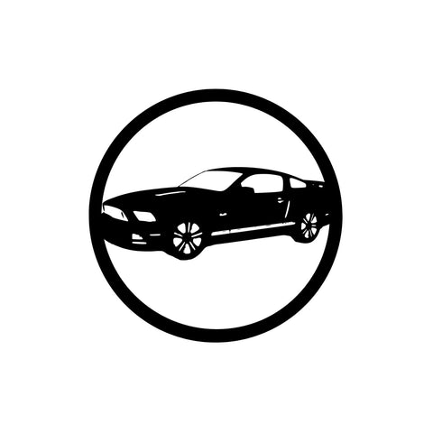 mustang gt california special/car sign/BLACK