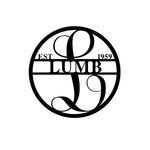 lumb est 1959/monogram sign/BLACK