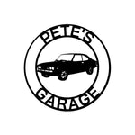 pete's garage/mazda rx2 sign/BLACK