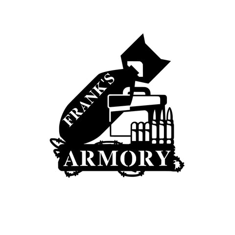 frank's armory/armory sign/BLACK