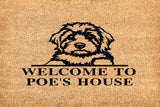 welcome to poe's house/cavapoo doormat