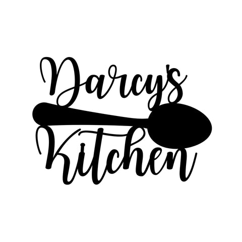 darcy's kitchen/kitchen sign/BLACK
