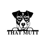 that mutt/custom dog sign/BLACK