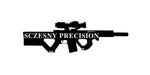 sczesny precision/gun sign/BLACK