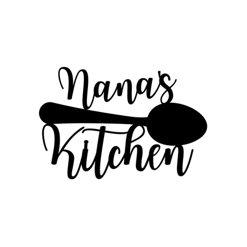 nana's kitchen/kitchen sign/BLACK