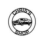 chris's shop/ford mustang mach 1 sign/BLACK
