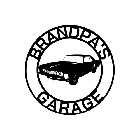 brandpa's garage/buick riviera sign/BLACK