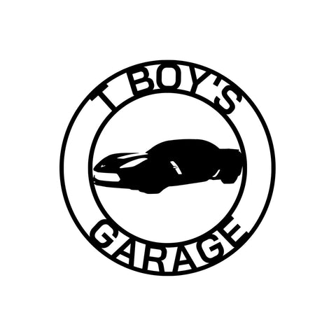 t boy's garage/2017 grand sport ls1 sign/BLACK